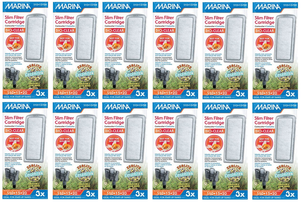 Hagen Marina slim filter cartridge with zeolite and ceramic media supports aquarium filtration and healthier water
