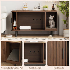 Halitaa cat litter enclosure vent-back reduces odors while circulating air