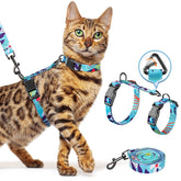 Halypet arnés gato 3 en 1: ajuste cómodo para paseos