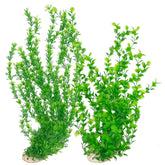Hamiledyi 23in tall artificial plant with ceramic base for stable, non-floating tank decor