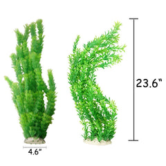 Hamiledyi aquarium plants ceramic base keeps decorations stable and safe for fish