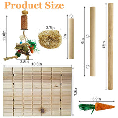 Hamiledyi Bunny Scratch Board hanging setup ready for cage installation