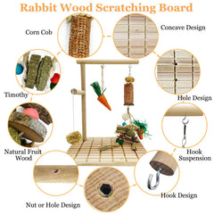 Natural pine wood surface by Hamiledyi for safe chewing