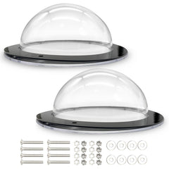 Hamiledyi dog fence window 12.4-inch dome offers clear outdoor view and calmer dogs