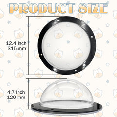 Hamiledyi dome window provides an outdoor sightline for pets, aiding curiosity safely