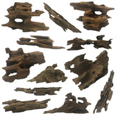 Hamiledyi driftwood decor in a nano tank creating natural hiding spots for shrimp