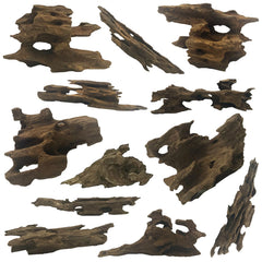 Hamiledyi driftwood decor in a nano tank creating natural hiding spots for shrimp