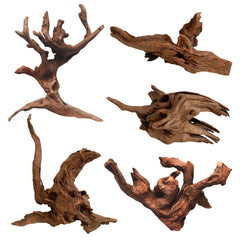 Hamiledyi driftwood branch assortment in aquarium setup for natural hiding spots