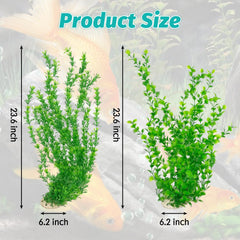 Hamiledyi green grass cluster enhances tank aesthetics with lifelike look