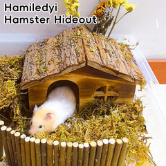 Hamiledyi hamster house window detail showing inviting habitat decor