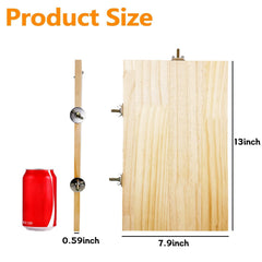 Hamiledyi wooden platform with grip texture ensures secure paw footing during play