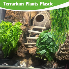 Hamiledyi reptile plants terrarium decoration enhances color, depth, and natural feel