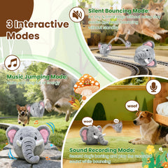 Hanarook elephant recording playback toy showcasing bark recording feature for interaction