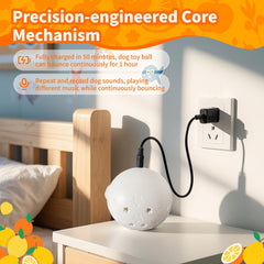 Hanarook pig ball side view highlights soft plush surface for gentle mouthing