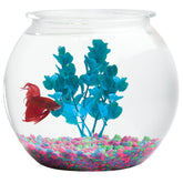 Hank & Harley Aquatic Wonder one-gallon bowl in clear plastic, ideal for Betta habitats and decor.