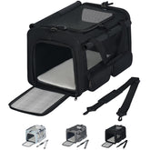 Hannadepot cat-dog carrier soft-sided folded for easy storage and travel convenience.