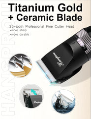 Hansprou dog clippers detachable blade system for easy cleaning and changing