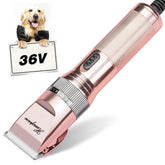 Hansprou dog clippers upgraded 36V motor delivers powerful, smooth trimming for thick coats.