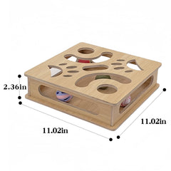 HaoCpetslian interactive cat puzzle box top view engaging indoor activity for busy cats