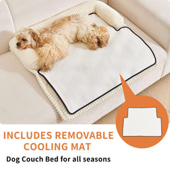 HAOMAIJIA soft-velvet-cover on couch bed adds premium comfort and sofa protection.