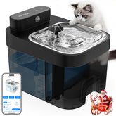 HAPAW cat fountain front view showing compact indoor design
