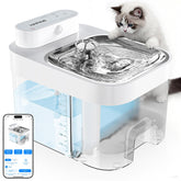 HAPAW cat water fountain assembly shows quick setup for hassle-free hydration.