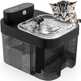 HAPAW cat water fountain dual-tank keeps water fresh and separate from wastewater.