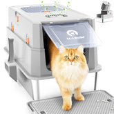 HAPAW stainless-steel litter box lid – durable lid for quick cleaning without disassembly.