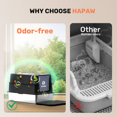 HAPAW vents with carbon odor bag for fresher rooms.