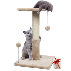 Happi N Pets 26-inch cat scratching post base provides sturdy stability for kittens.