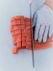 Happy Claws Lucky Paws single-ingredient salmon fillets emphasize purity and nutrient density for pets.