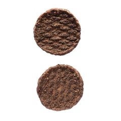 Happy Howie's mini-doggy-burgers beef patties highlight real beef flavor for rewards.