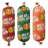 Premio natural Happy Howie's Soft Meat Roll Treat en envase, ideal para premiar al perro