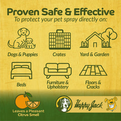 Happy Jack Kennel Dip-dip-application is ready to use for puppies and dogs.
