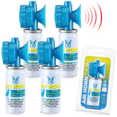 HappyAlley air horn blue-pack front view for compact safety tool