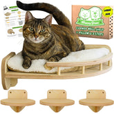 HappyBleps large cat wall shelves wide surface for comfortable lounging.