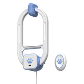 HappyCode Rechargeable Cat Teaser blue on-door clip for interactive play.