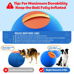Happypaw 18in Herding Ball inflations kit, quick setup for training and play.