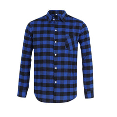 Harbyel plaid dog shirt back view showing UV protection for outdoor walks