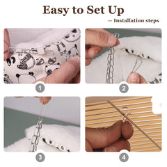 HardcorePet pet-hideout-pattern-cage-accessory adds style and cozy retreat.