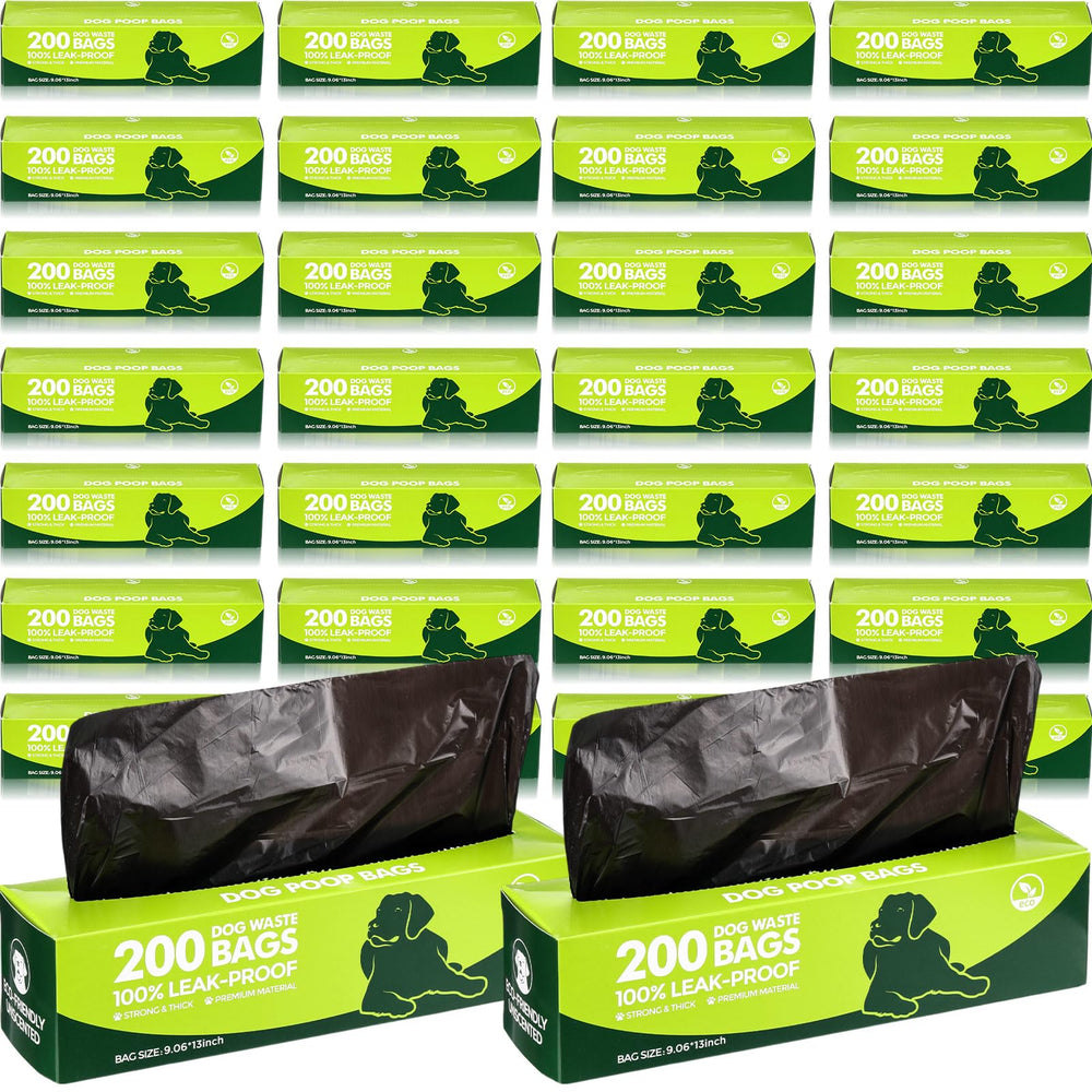 Harloon 6000 counts dog poop bags pack for bulk park walks and travel