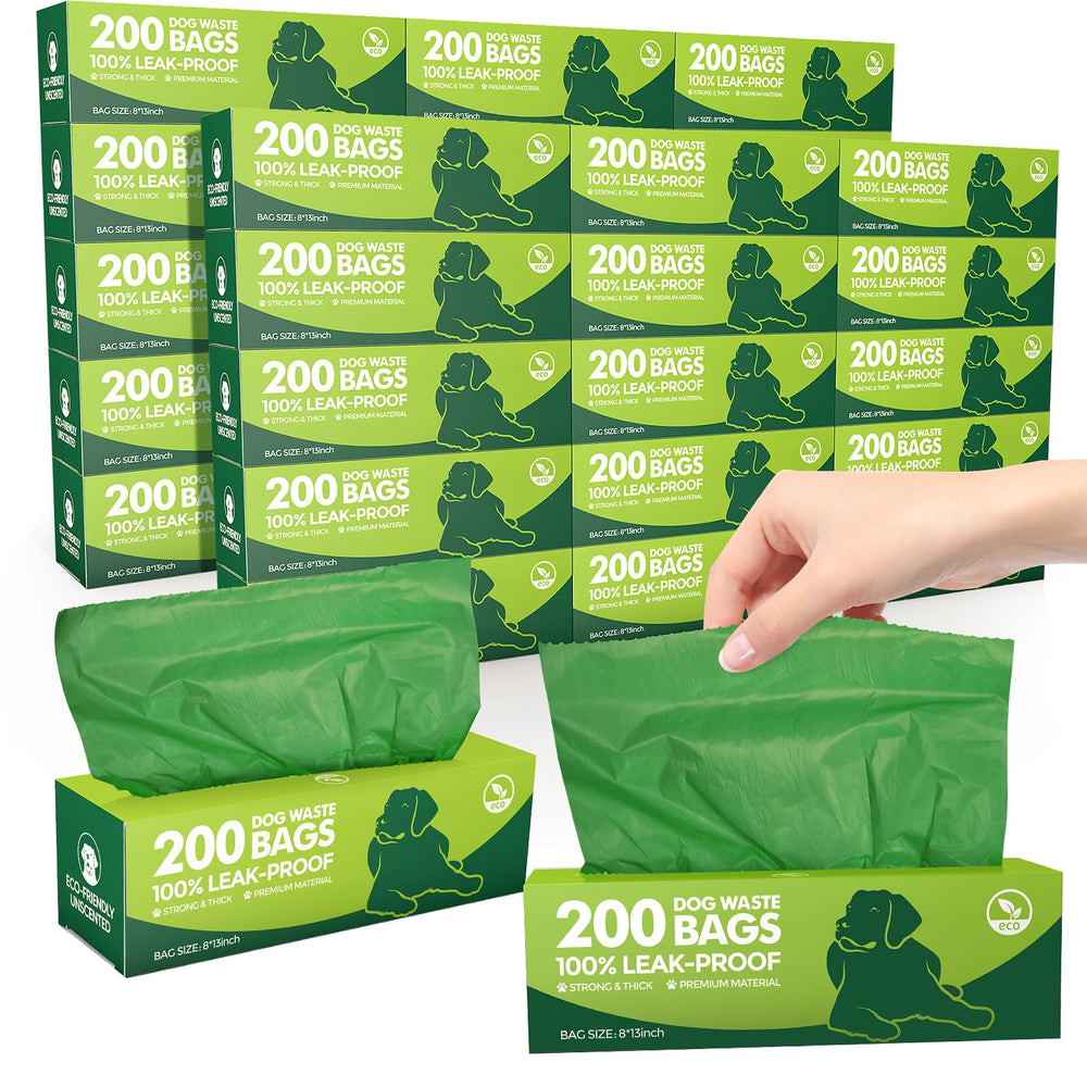 Harloon 6000-count dog poop bags bulk pack for daily walks.