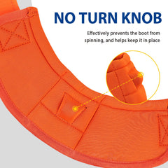 Harrison Howard bell boots with no-turn inner to prevent spinning during riding