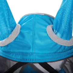 Harrison Howard CareMaster Pro luminous fly mask ears area detailing secure fit around ears.