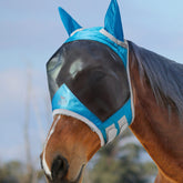 Harrison Howard CareMaster Pro luminous fly mask front view with UV protection for clear vision.