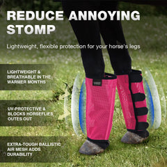 Harrison Howard fly boots mesh-ventilated highlight breathable comfort in sun