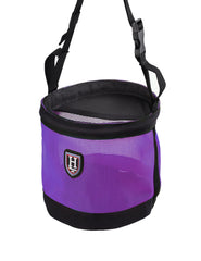 Harrison Howard muzzle bag shows breathable mesh sides for ventilated, comfortable meals.