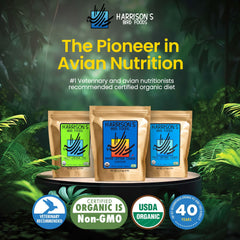 Harrison's Pepper Lifetime Coarse organic ingredients for balanced nutrition