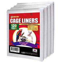 HA SHI Hashi bird cage liner 120 sheets, easy to cut to fit your cage.