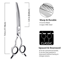 HASHIMOTO curved chunkers curved handles demonstrate bidirectional use for versatile grooming